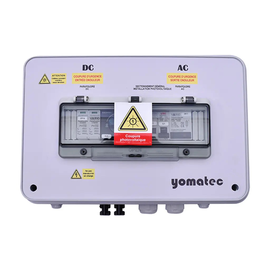 Coffret PV AC-Coupling pour onduleur Solis RAI-3K-48ES-5G Coupure Batteries + Backup (Protection Schneider)