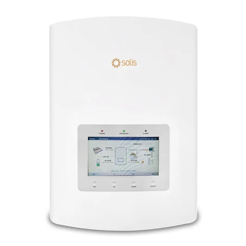 Onduleur Solis S5, 6kW/6,6kVA, hybridee, monophasé, 2 MPPT, backup inclus - 10 ans de garantie