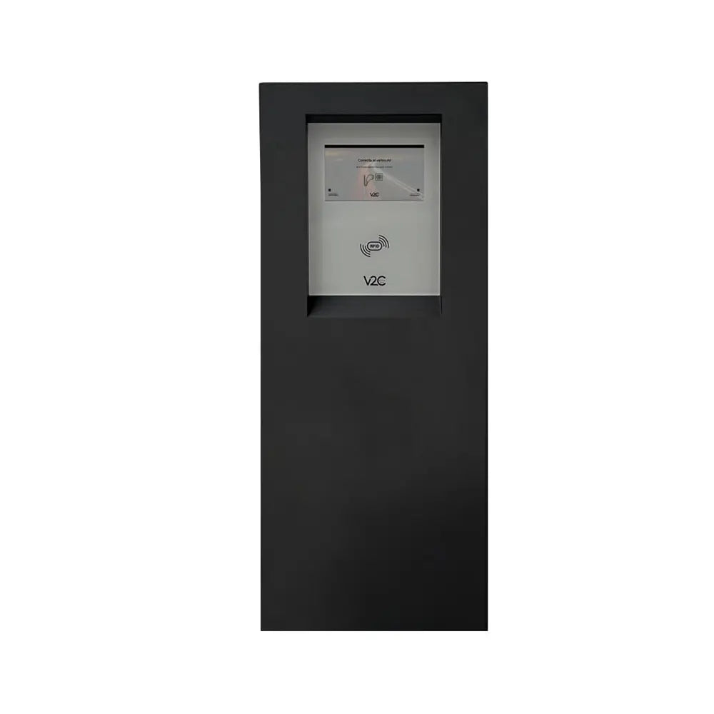 V2C POLE PRO 2X22KW - MURALE- Protections
et compteurs MID intégrés - Protections 6mA