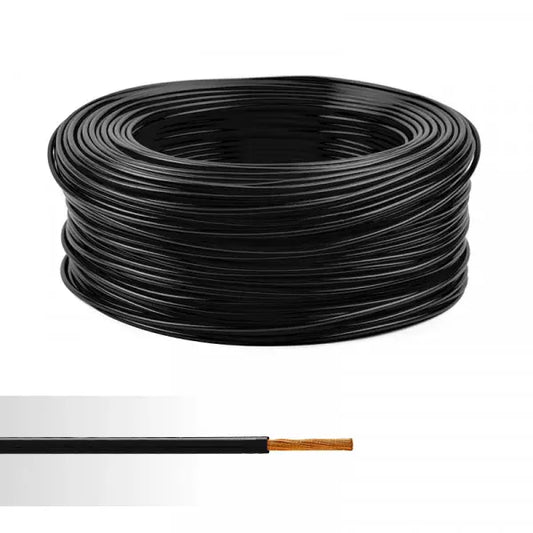 Câble noir - diamètre 4 mm² - bobine de 100 m
