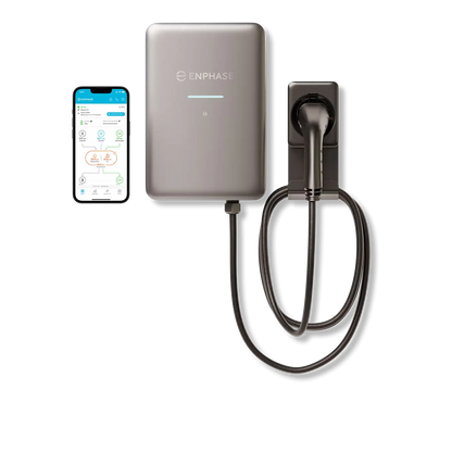 Chargeur Enphase, 22kW, monophasé, AC, Cable 7,5m, Type 2 fixed cable - 5 ans de garantie Thumbnail-1