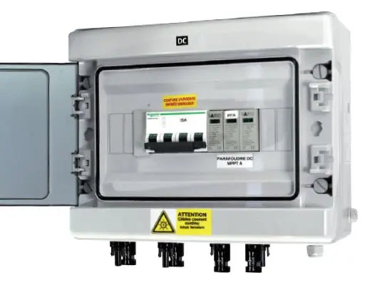 Coffret de protection DC pour onduleur SolarEdge SE15K-SE16K-SE17K avec parafoudre DC (Protection Schneider)