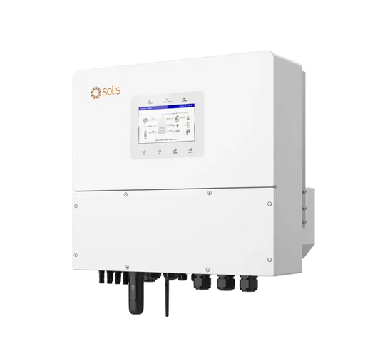 Onduleur Solis S6, 12kW/12kVA, hybridee, triphasé, 4 MPPT - 5 ans de garantie