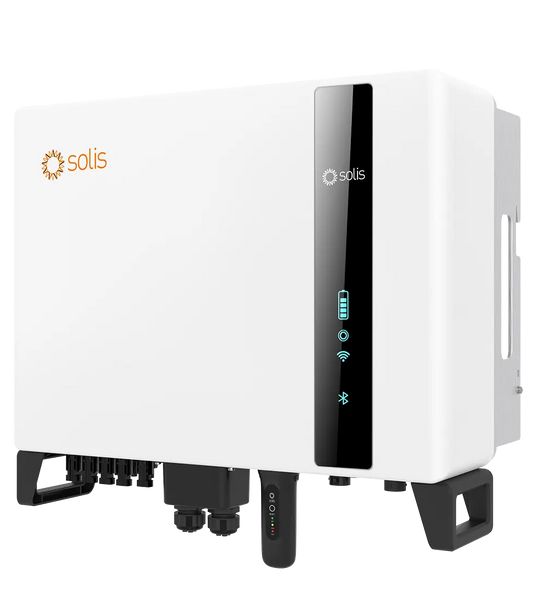 Onduleur Solis S6, 6kW/6kVA, hybridee, triphasé, 3 MPPT - 10 ans de garantie