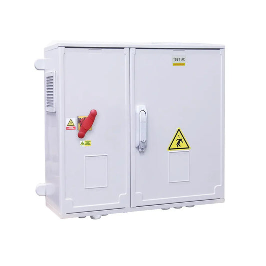 TGBT AC avec différentiel réglable pour 2 onduleurs SolarEdge SE100K, 400Vac - IS 400A - Poignée déportée en façade - 2x C160A + Mx (Schneider) - ERP
