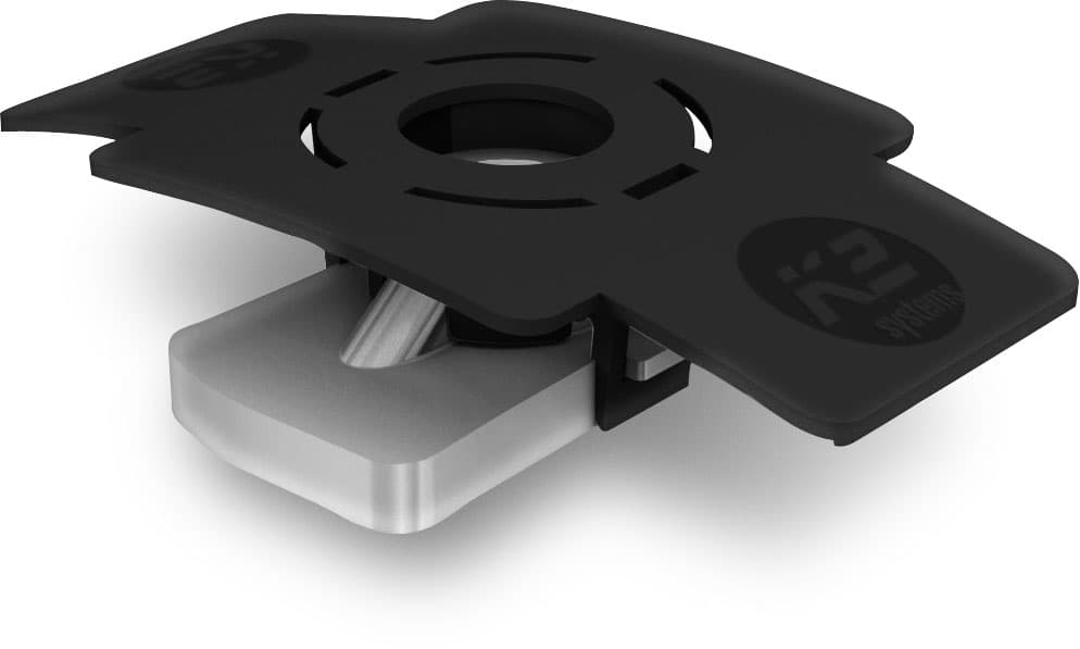 Ecrou-prisonnier MK2 avec clip de montage, Acier inox - K2 - 