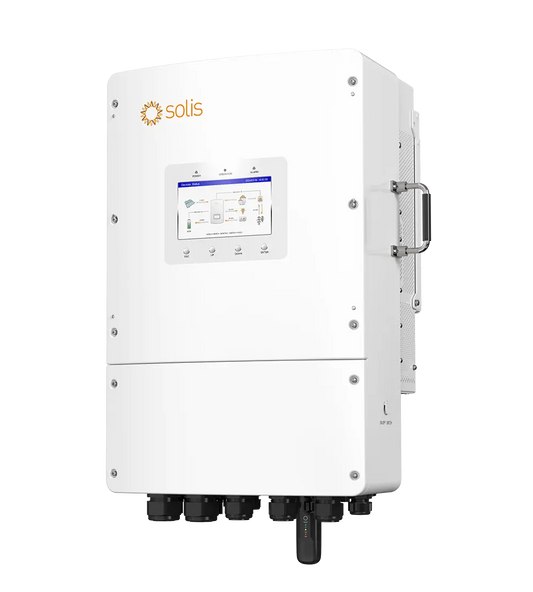 Onduleur Solis S6, 18kW/18kVA, hybridee, triphasé, 2 MPPT, DC SW, pour batteries LV, Display 7", compteur & S2-WL-ST inclus - 5 ans de garantie