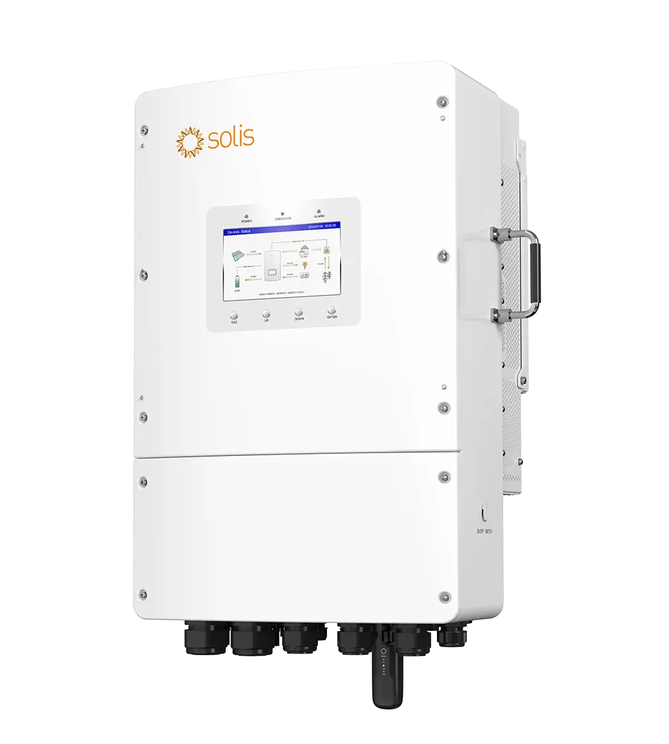 Onduleur Solis S6, 15kW/15kVA, hybridee, triphasé, 2 MPPT, DC SW, pour batteries LV, Display 7", compteur & S2-WL-ST inclus - 5 ans de garantie